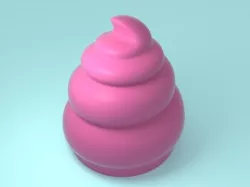 Cartoon Ice Cream Top 3D print model