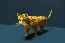 cat model blender 3D print model