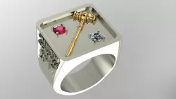 Champion Auctioneer Ring 3D print model