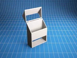 Cigarette Box without shockphotos 3D print model 20 cigarettes 3D print model