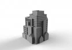 City Pencil Case 3D print model