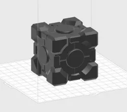 Companion cube 3D print model