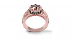 Copy of LeVian Chocolate Diamond ring 3D print model