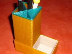 desktop tower toolstand with several compartments