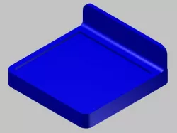 Display shelf for 3D printed model