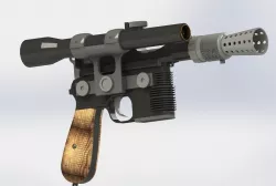 DL 44 Han Solo blaster pistol from Star Wars 3D print model