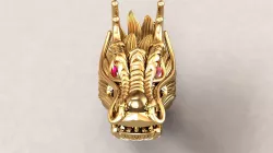 Dragon Head Ring 3D print model