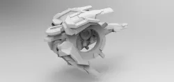 Dv9 for SciFi printable ships 3D print model