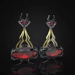 EARRING HADES 3D print model