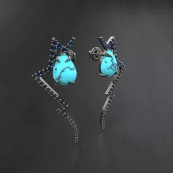 EARRINGS ZEUS  3D print model