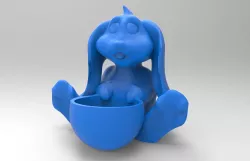 Easter Bunny Egg Holder 3D print model