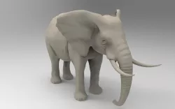 Elephant 3D Printable  3D print model