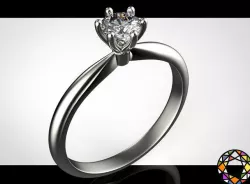 Engagement ring with a set of sizes 0066 3D print model