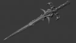 Frostmourne Lich King Arthas Sword from Warcraft for 3D-printing 3D print model