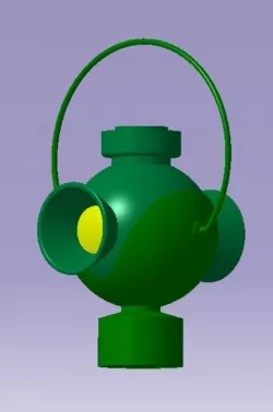 Green lantern 3D print model