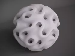 Gyroid Sphere 3D print model
