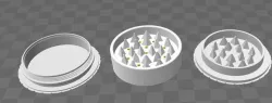 Herb Grinder w Keef Catcher 3D print model