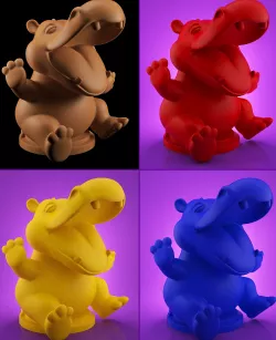 Hippo 3D print model
