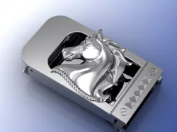 Horse head belt 3D print model
