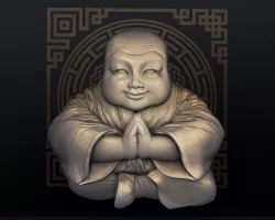 Hotei statuette printable mode 3D print model