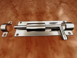 interior door lock-slide barrel bolt 3D print model