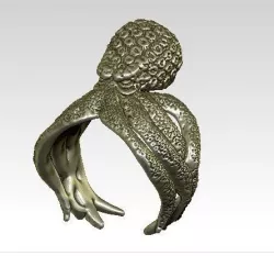 kraken octopus ring 3D print model