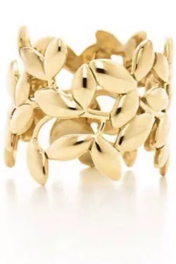 Leaf ring 3D print model