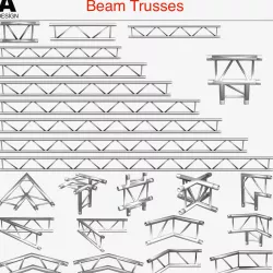 Light Beam Trussed 24 Modular Pieces-3dPrint 3D print model