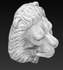 lion statue door knocker 3D print model