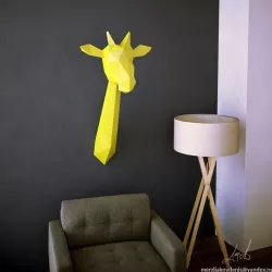 low poly giraffe 3D print model
