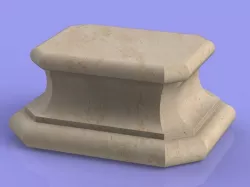 Marble Socle 01 3D print model