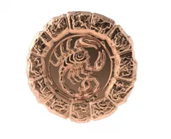 Medal Astro Scorpio 3D print model
