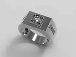 Men s ring 3D print model