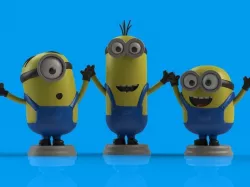 Minions Trio 3D print model