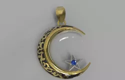 MOON PENDANT 3D print model
