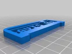 My Customized 3D Printing Text Plate