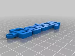 My Customized Message Keychain - Dodge