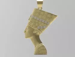 Nefertiti Pendant - Egypt - Jewelry - Pendant  3D print model