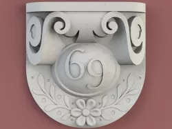 Number Plate 3D print model
