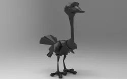 Ostrich 3D print model
