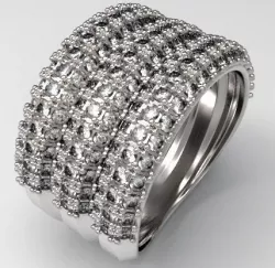 Pave Ring  3D print model