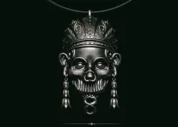 Pendant skull aztec 3D print model