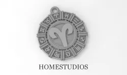 Pendant Zodiac 3D print model