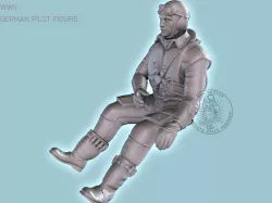 Pilot Me-109 3D print model