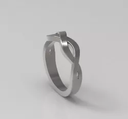 Promise Ring - Girlfriend Gift - Mother Gift 3D print model