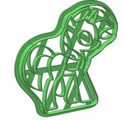 Rainbow pony 3d print cookie cutters model 3D print model