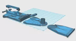 Reciever plate for T21 Blaster or Lewis Machine Gun 3D print model
