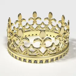 ring crown printable 3D print model