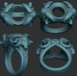 Ring for Ram 3D print model