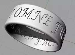 Ring of Solomon in Latin 3D print model